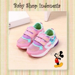 large Sepatu Anak Mickey Minnie Pink